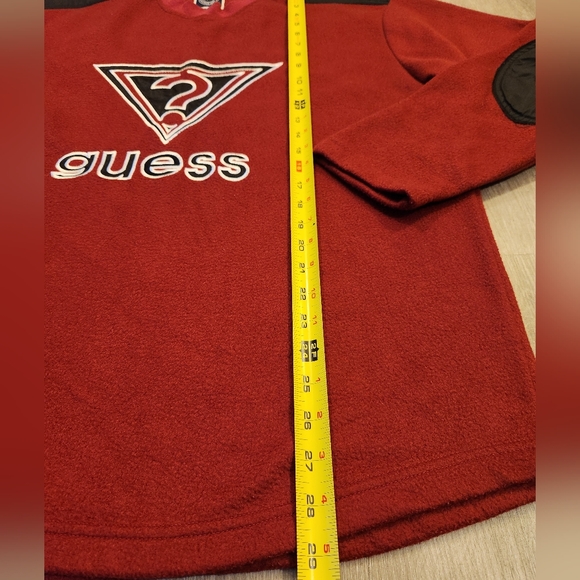 Vintage Guess Polo Fleece Sweatshirt Mens Size Medium VTG 90s Crewneck - Picture 7 of 7